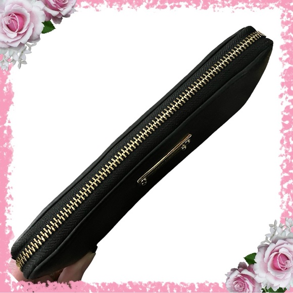 BUNDLE! Michael Kors Black Leather Full Zip Continental Wallet and Small Purse - Picture 10 of 16